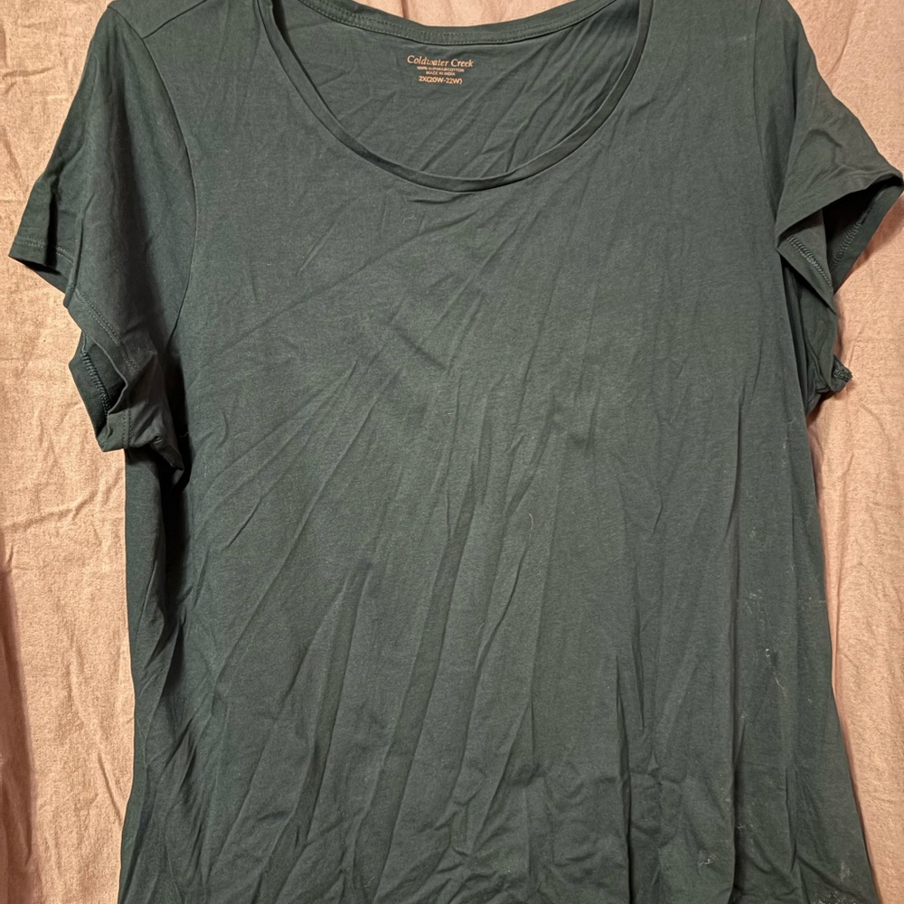 Coldwater Creek Women's Teal Top